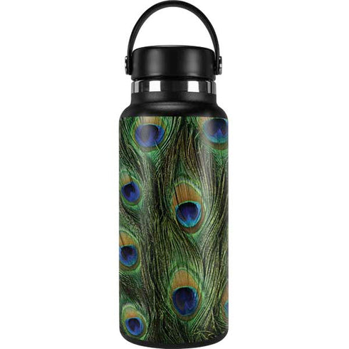 Peacock Animal Print Hydro Flask 32oz Wide Mouth Skin